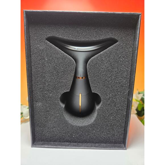 GLO24K UNLEASH THE POWER OF GOLD NECK AND FACE MASSAGER NEW OPEN BOX - Picture 2 of 5